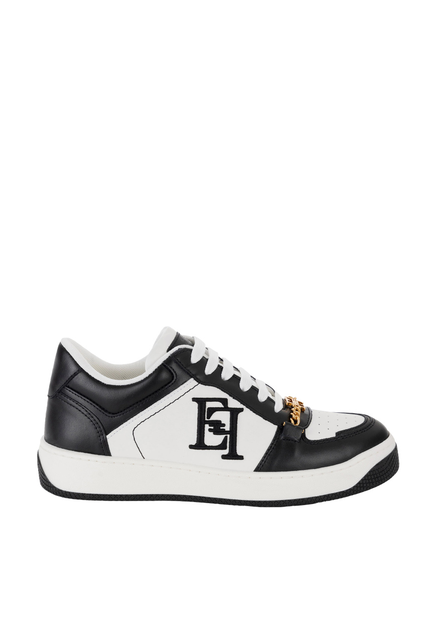 Кроссовки с вышитым логотипом|Основной цвет:Черный|Артикул:SA54G41E2 | Фото 1