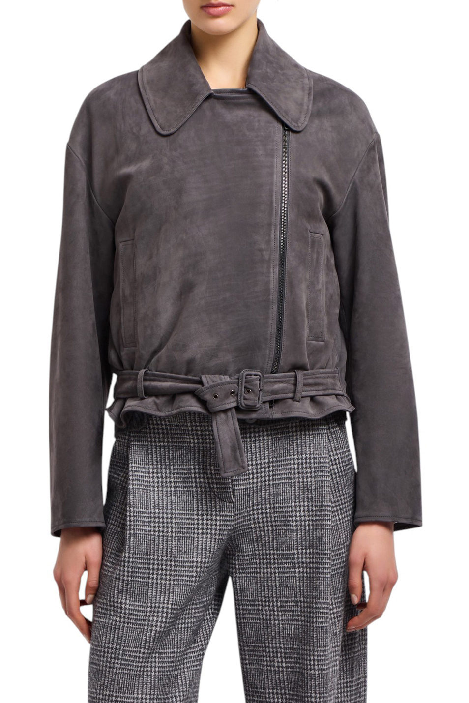 Женский Emporio Armani Куртка из натуральной кожи (цвет ), артикул EW002158-AF18877 | Фото 3
