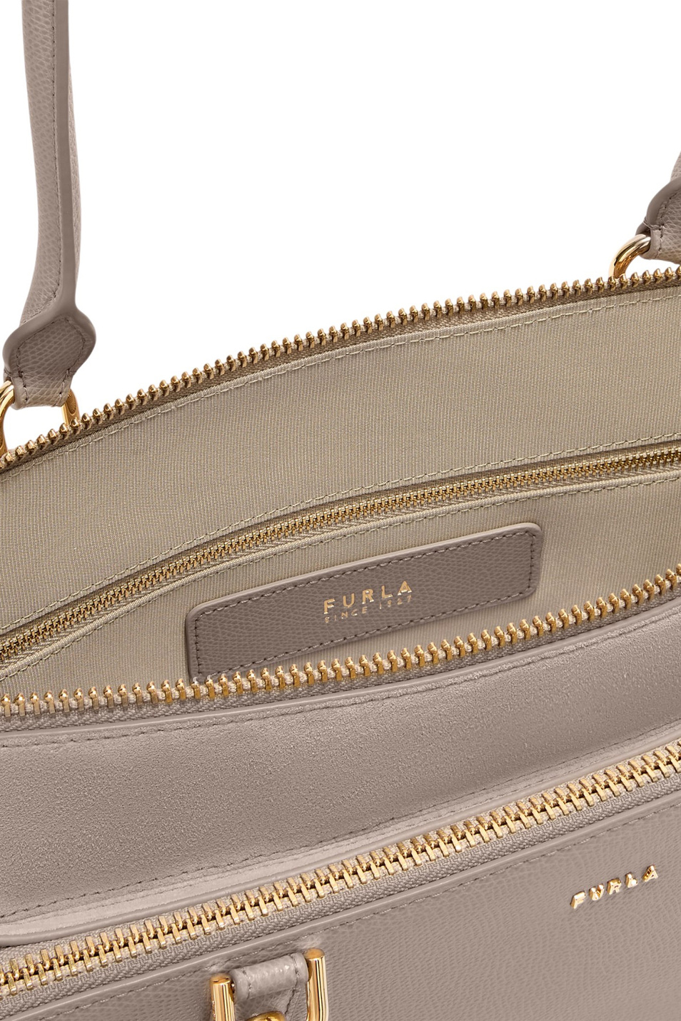 Сумка-бостон GIULIA M из натуральной кожи|Основной цвет:Серый Женский Furla Сумка-бостон GIULIA M из натуральной кожи (цвет ), артикул WB01871-BX0460 | Фото 3