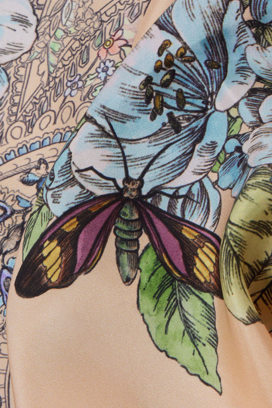 Женский Etro Платок из шелка с цветочным принтом (цвет ), артикул WAXA0006AKE64S9870 | Фото 4