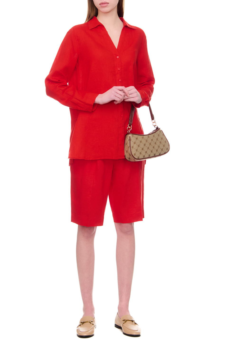 Женский Gerry Weber Рубашка из чистого льна (цвет ), артикул 860038-66435 | Фото 3