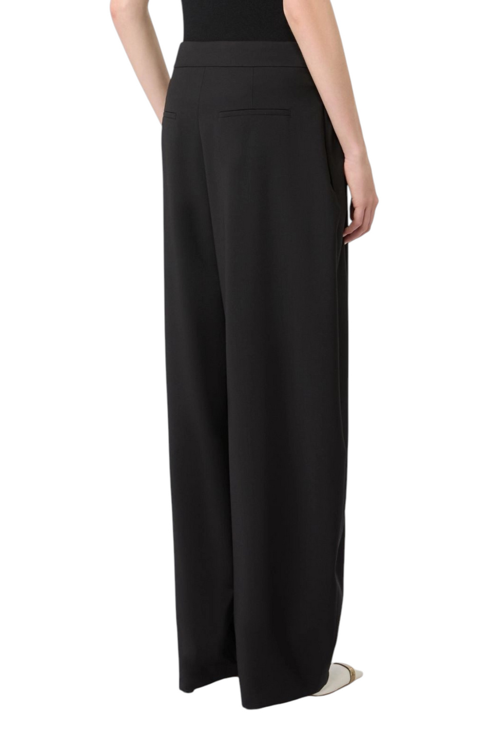 Брюки ZORRO из шерсти|Основной цвет:Черный Женский Sportmax Брюки ZORRO из шерсти (цвет ), артикул 2622136031 | Фото 4