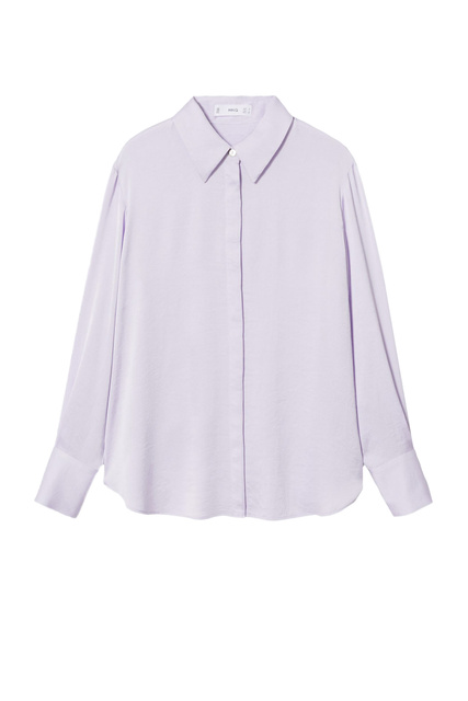 Атласная блузка IDEALE|Основной цвет:Лиловый|Артикул:37054031 | Фото 1