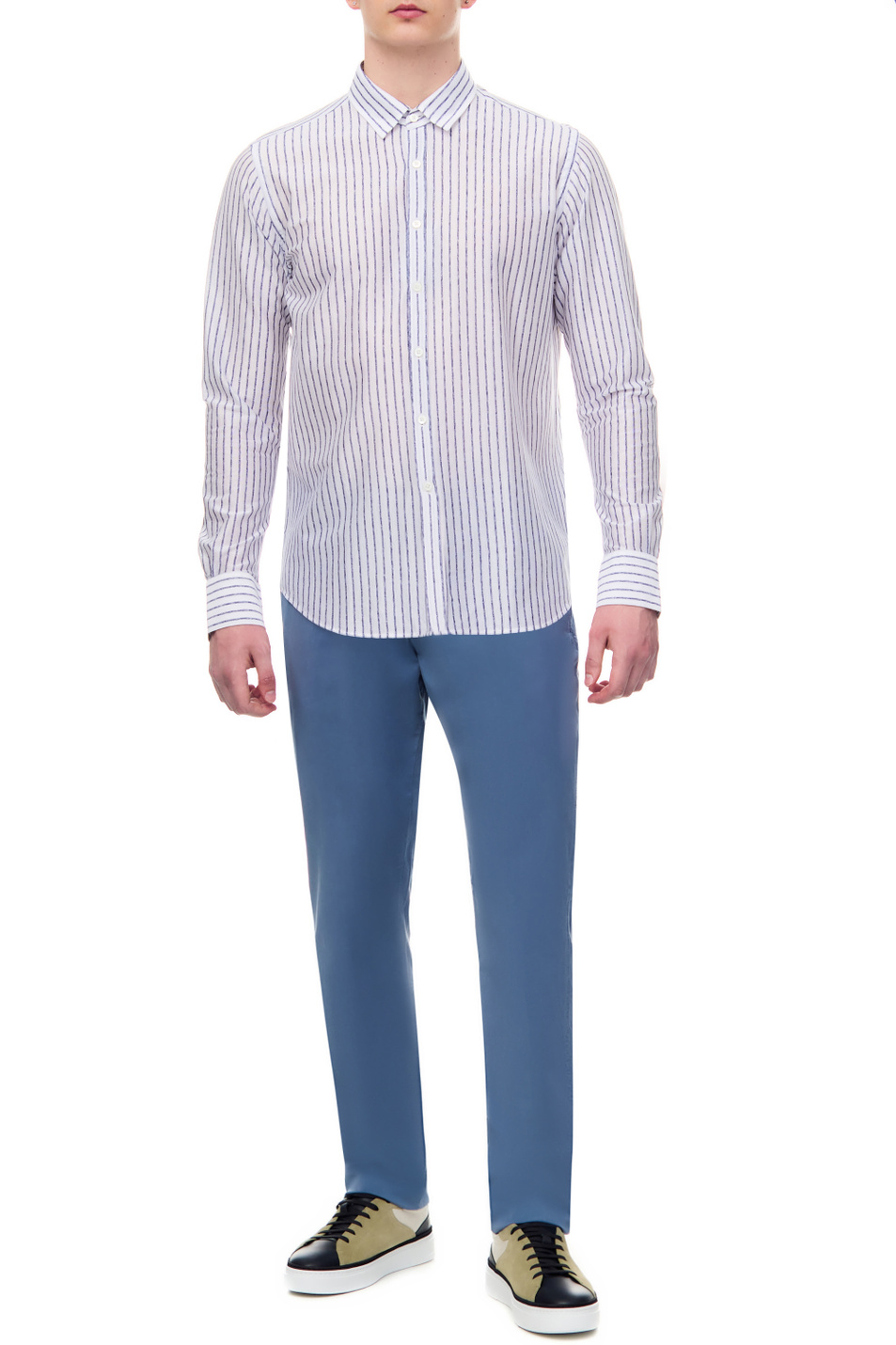 Мужской Canali Рубашка из натурального хлопка (цвет ), артикул L777GN02872 | Фото 2