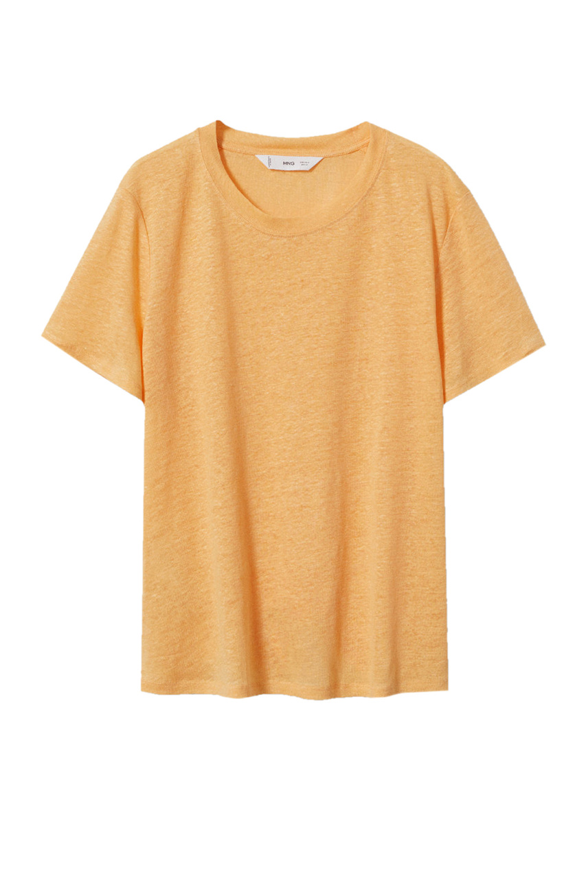 Льняная футболка LISINO|Основной цвет:Оранжевый|Артикул:27705800 | Фото 1