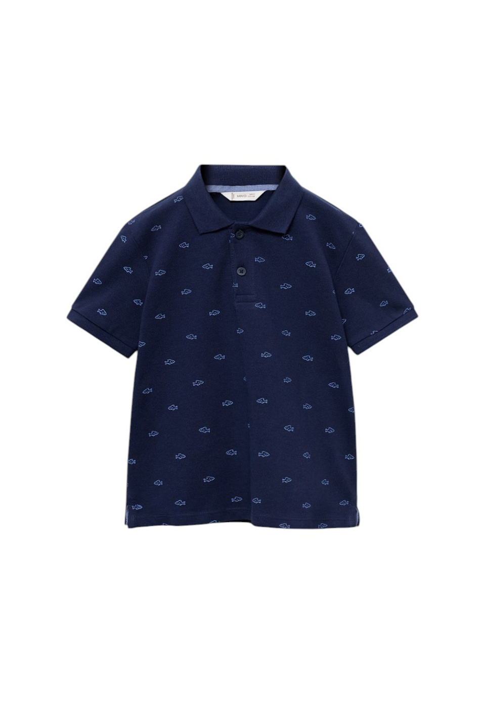 Мальчикам Mango Kids Поло JAVIP8 из хлопка с принтом (цвет ), артикул 87016710 | Фото 1