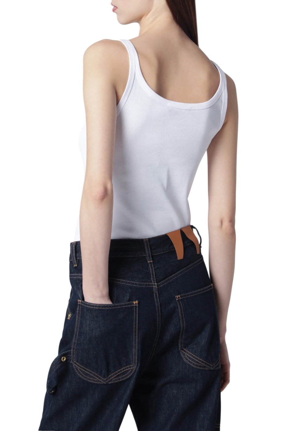 Женский Dolce & Gabbana Топ из хлопка с логотипом (цвет ), артикул F8K97Z-GDDL0 | Фото 5