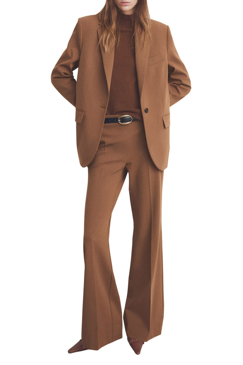 Женский Mango Брюки MILANO однотонные (цвет ), артикул 27011300 | Фото 2