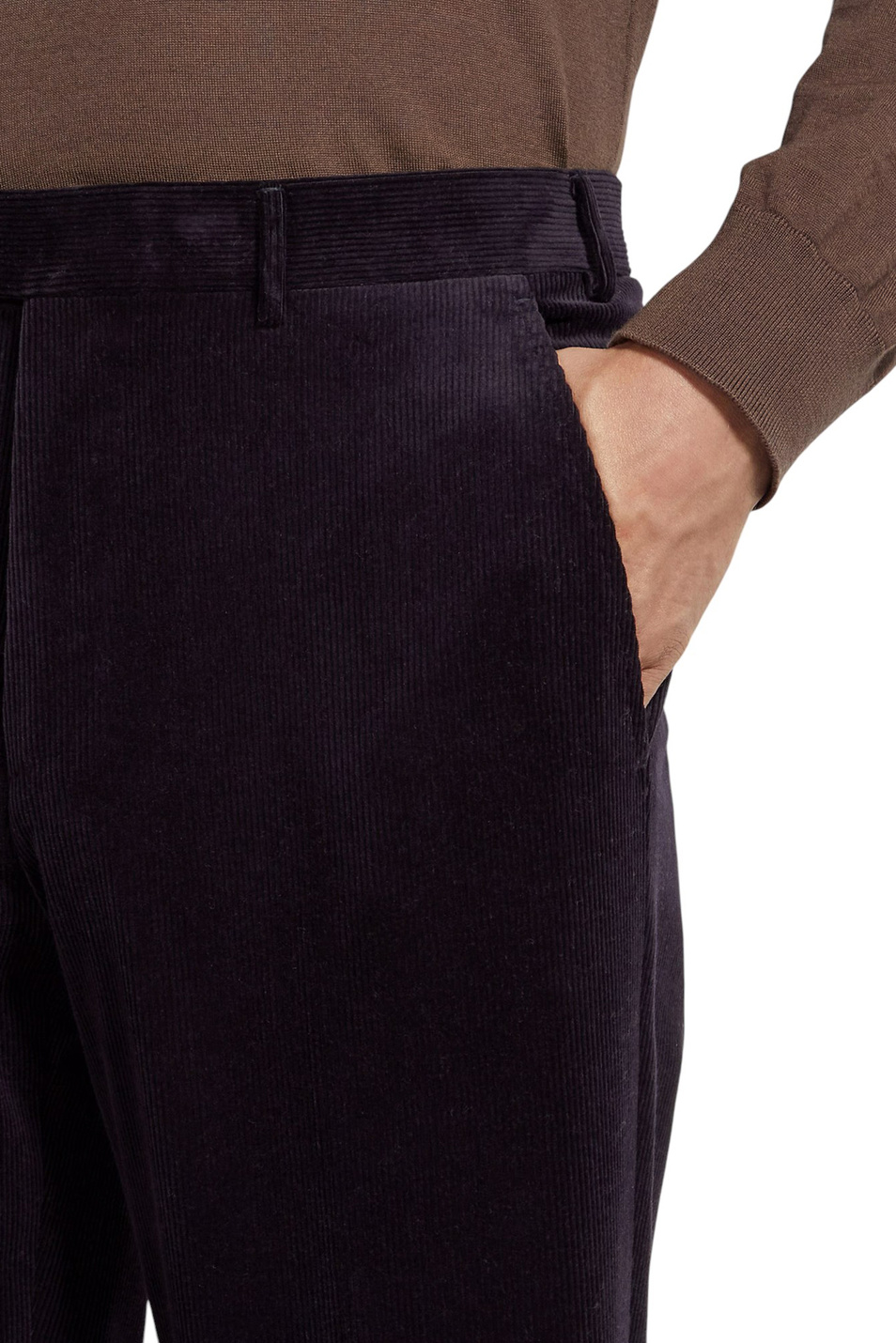 Мужской Zegna Брюки из смесового хлопка (цвет ), артикул 270F20A2-75TB12-6R | Фото 6
