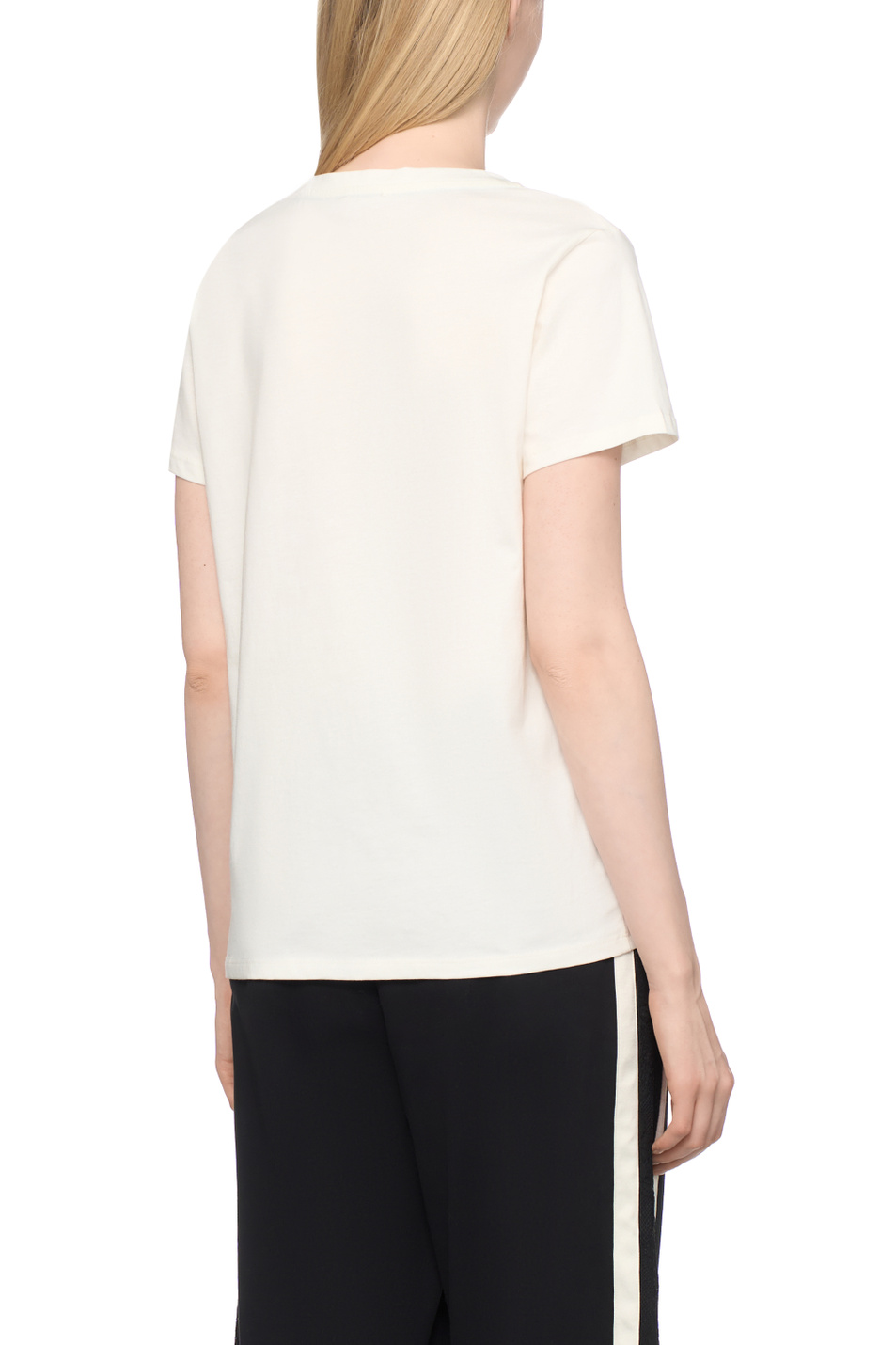 Женский Liu Jo Футболка из хлопка со стразами (цвет ), артикул TF5275JS923 | Фото 5