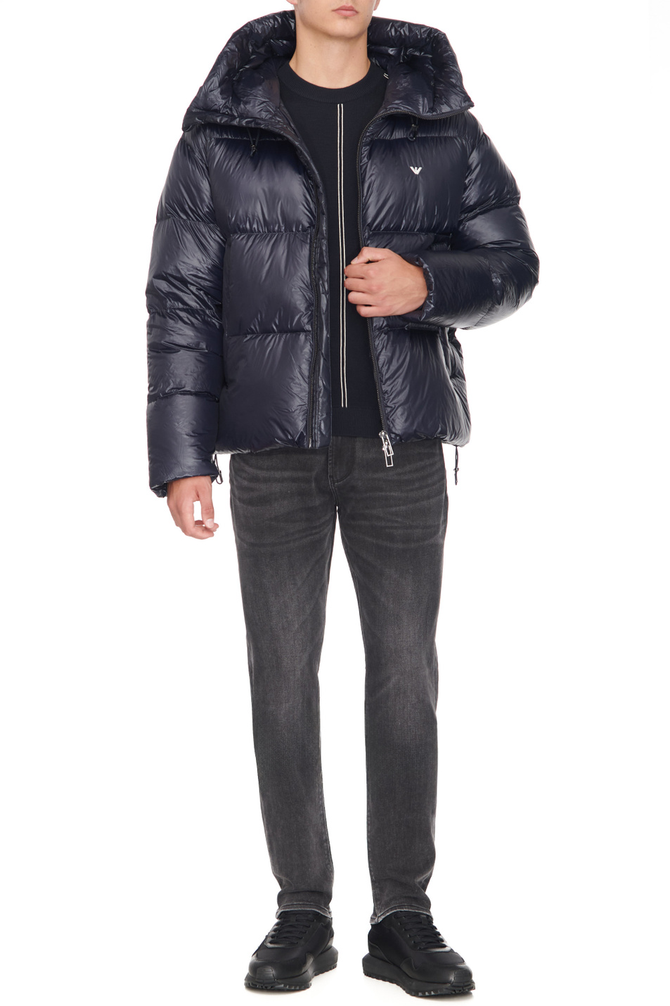 Мужской Emporio Armani Джинсы из смесового хлопка (цвет ), артикул 6R1J06-1DQYZ | Фото 2