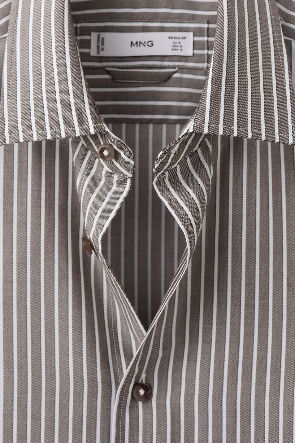 Мужской Mango Man Рубашка DARIO в полоску (цвет ), артикул 27044425 | Фото 5