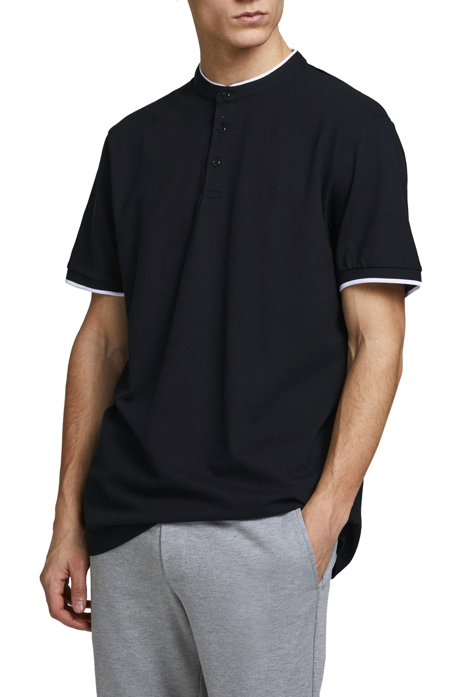 Мужской Jack & Jones Футболка поло из эластичного хлопка (цвет ), артикул 12188451 | Фото 3