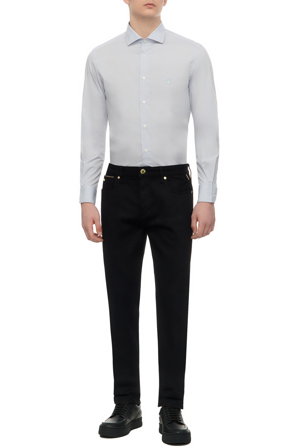 Мужской Emporio Armani Рубашка из натурального хлопка (цвет ), артикул 3D1C86-1K2NZ | Фото 2