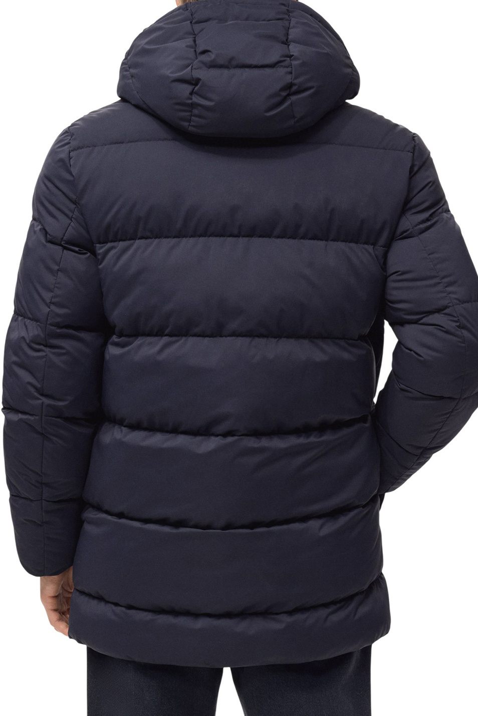 Куртка HANS с капюшоном|Основной цвет:Синий Мужской Mango Man Куртка HANS с капюшоном (цвет ), артикул 17077884 | Фото 4