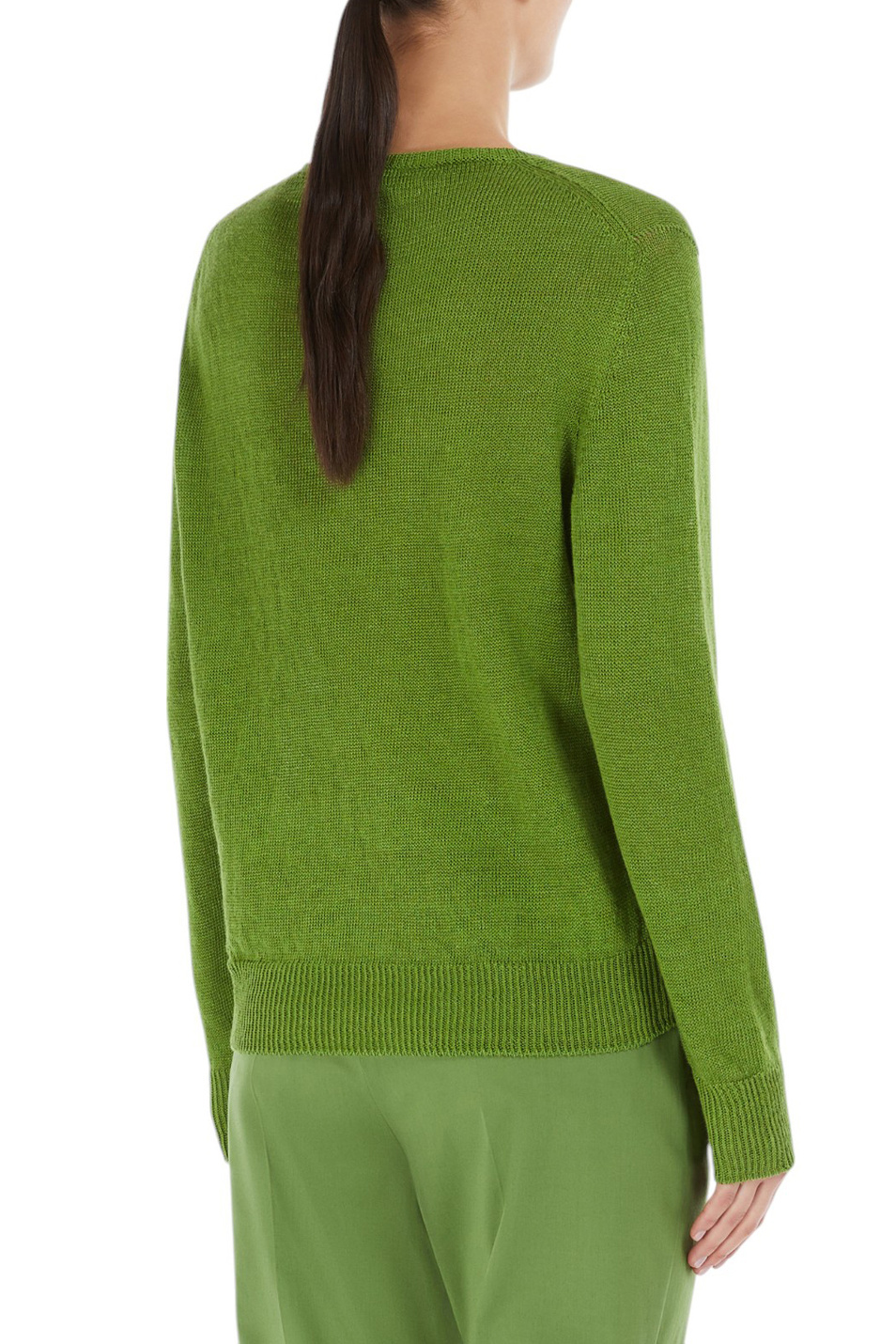 Женский Weekend Max Mara Джемпер ATZECO из льна (цвет ), артикул 2515361052 | Фото 4