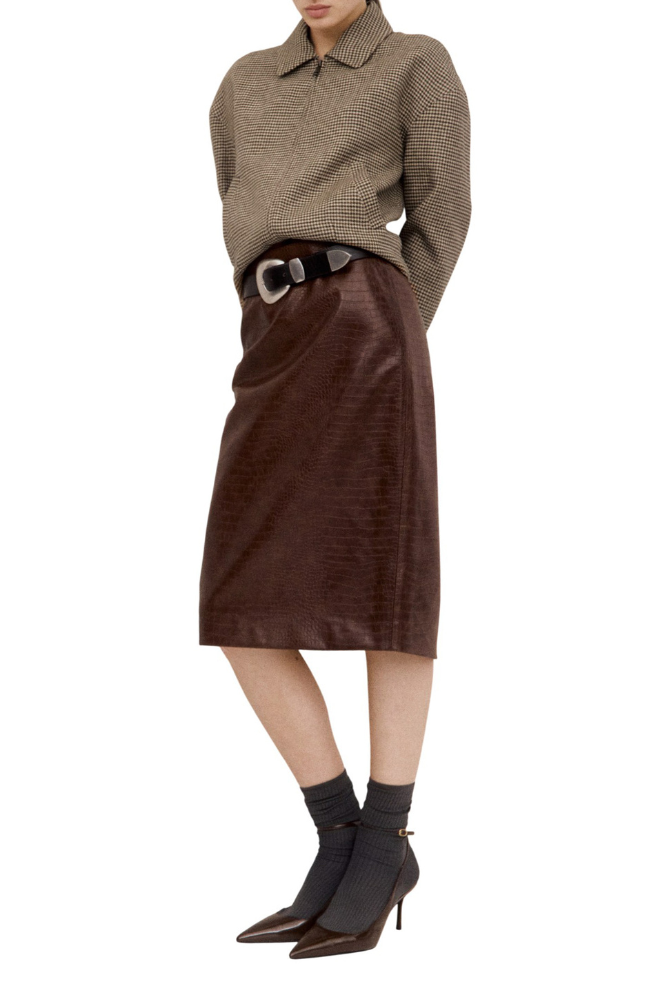 Женский Mango Юбка DUNDEE из искусственной кожи (цвет ), артикул 27071296 | Фото 2