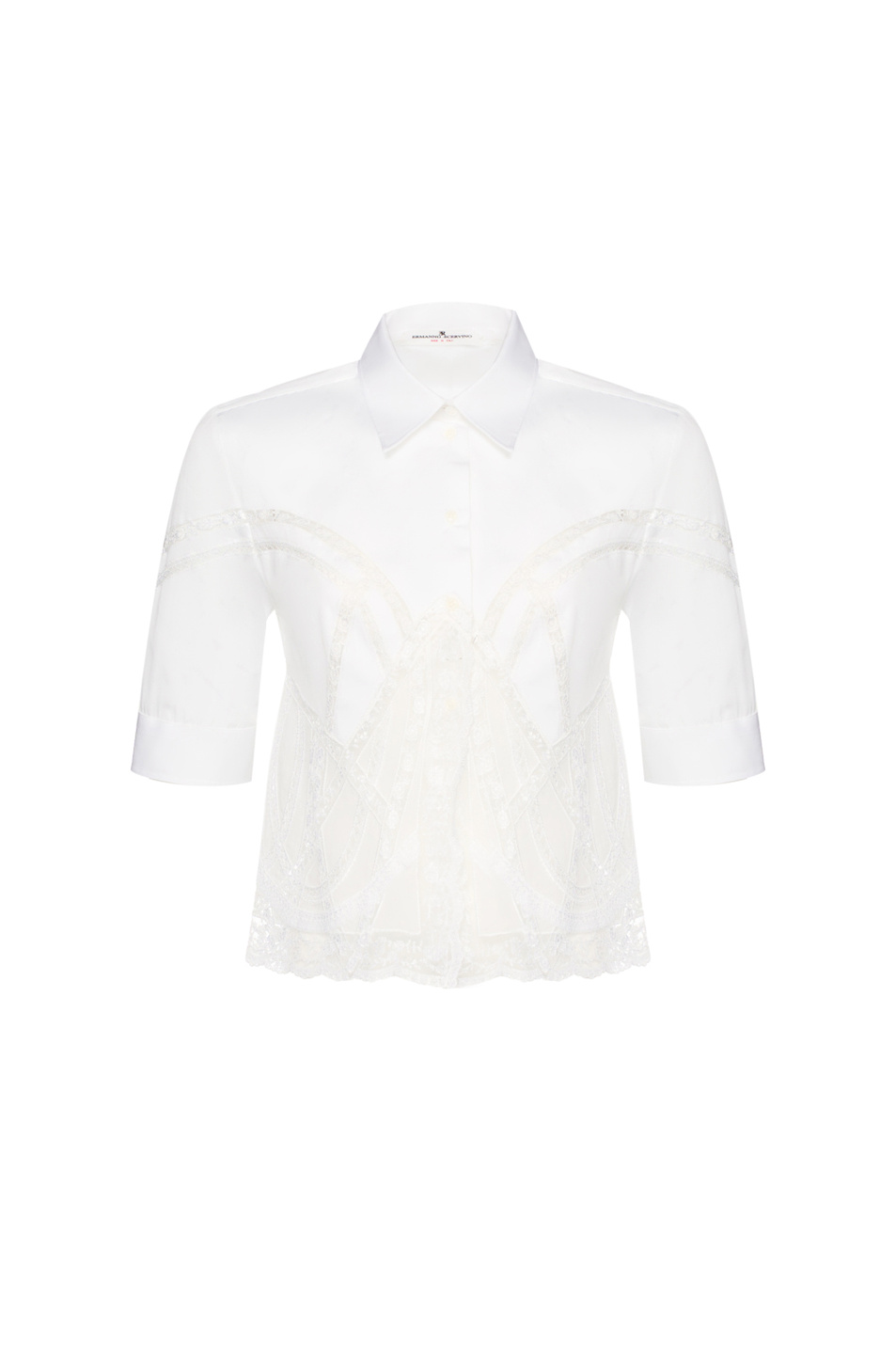 Женский ERMANNO SCERVINO Блузка из хлопка с кружевом (цвет ), артикул D482K701APBQP | Фото 1