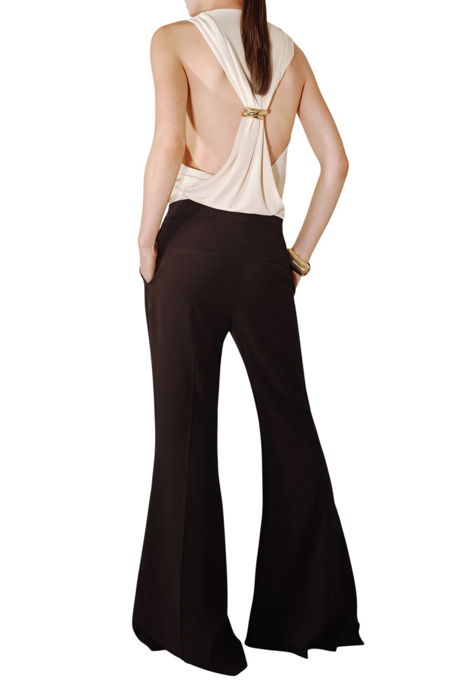 Брюки GRETA с боковыми разрезами|Основной цвет:Коричневый Женский Mango Брюки GRETA с боковыми разрезами (цвет ), артикул 17049117 | Фото 4