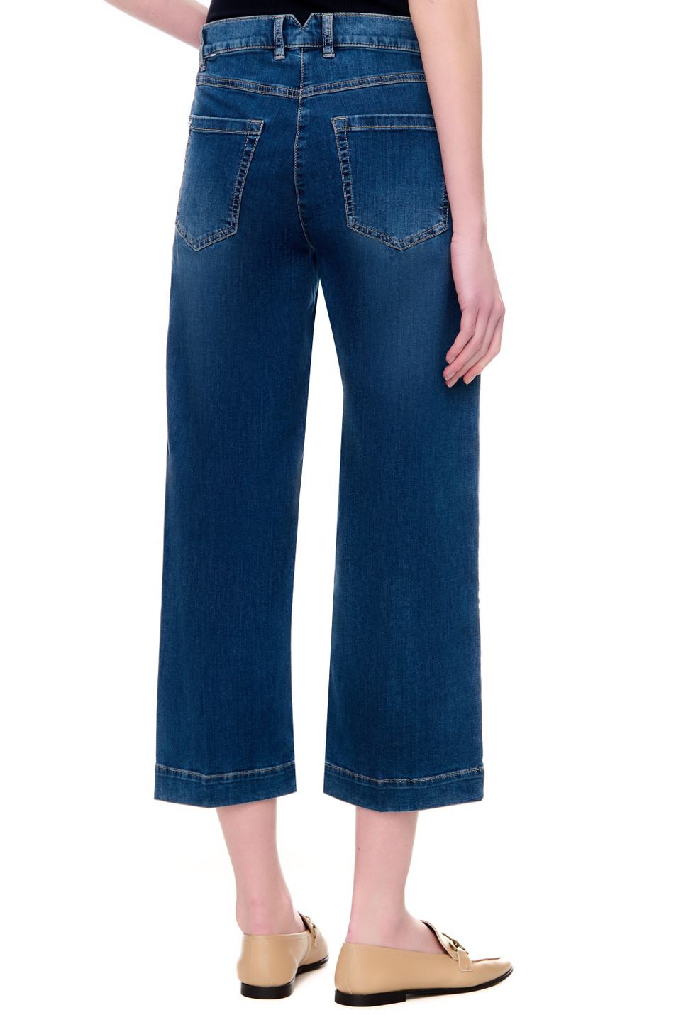 Женский Gerry Weber Джинсы с эффектом потертости (цвет синий), артикул 822043-66830-Culotte | Фото 6