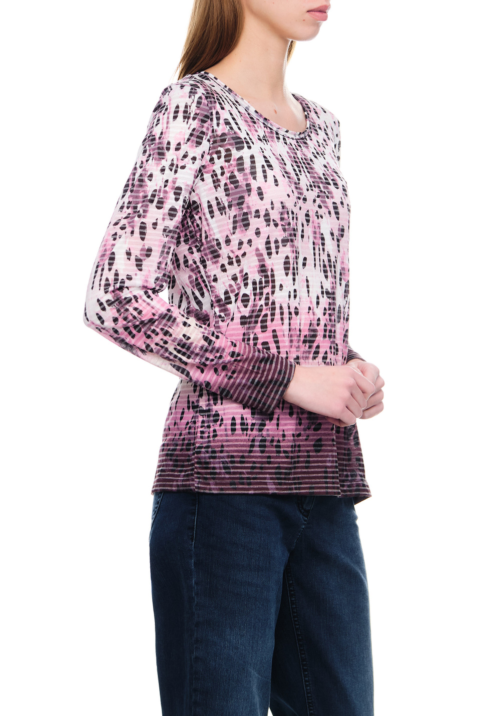Женский Gerry Weber Джемпер с круглым вырезом и принтом (цвет ), артикул 770055-44048 | Фото 5