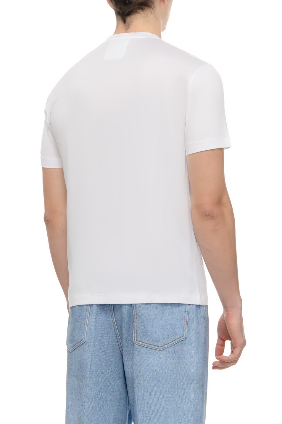 Мужской Emporio Armani Футболка из лиоцелла и хлопка (цвет ), артикул 8N1TE8-1JUVZ | Фото 4