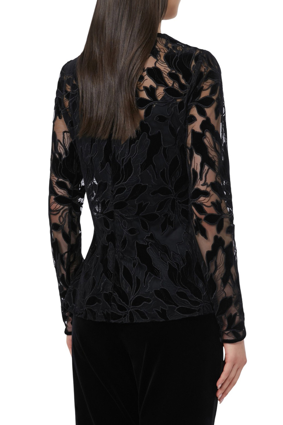 Женский Max Mara Блузка PLINIO с вышивкой и стразами (цвет ), артикул 2526266014 | Фото 4