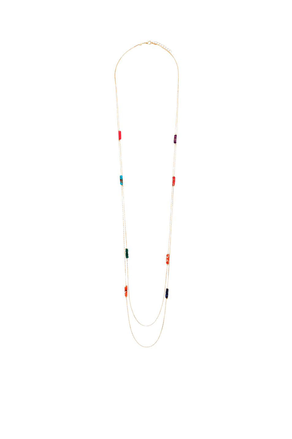 Женский Parfois Двойная цепочка с разноцветными элементами (цвет ), артикул 196135 | Фото 1