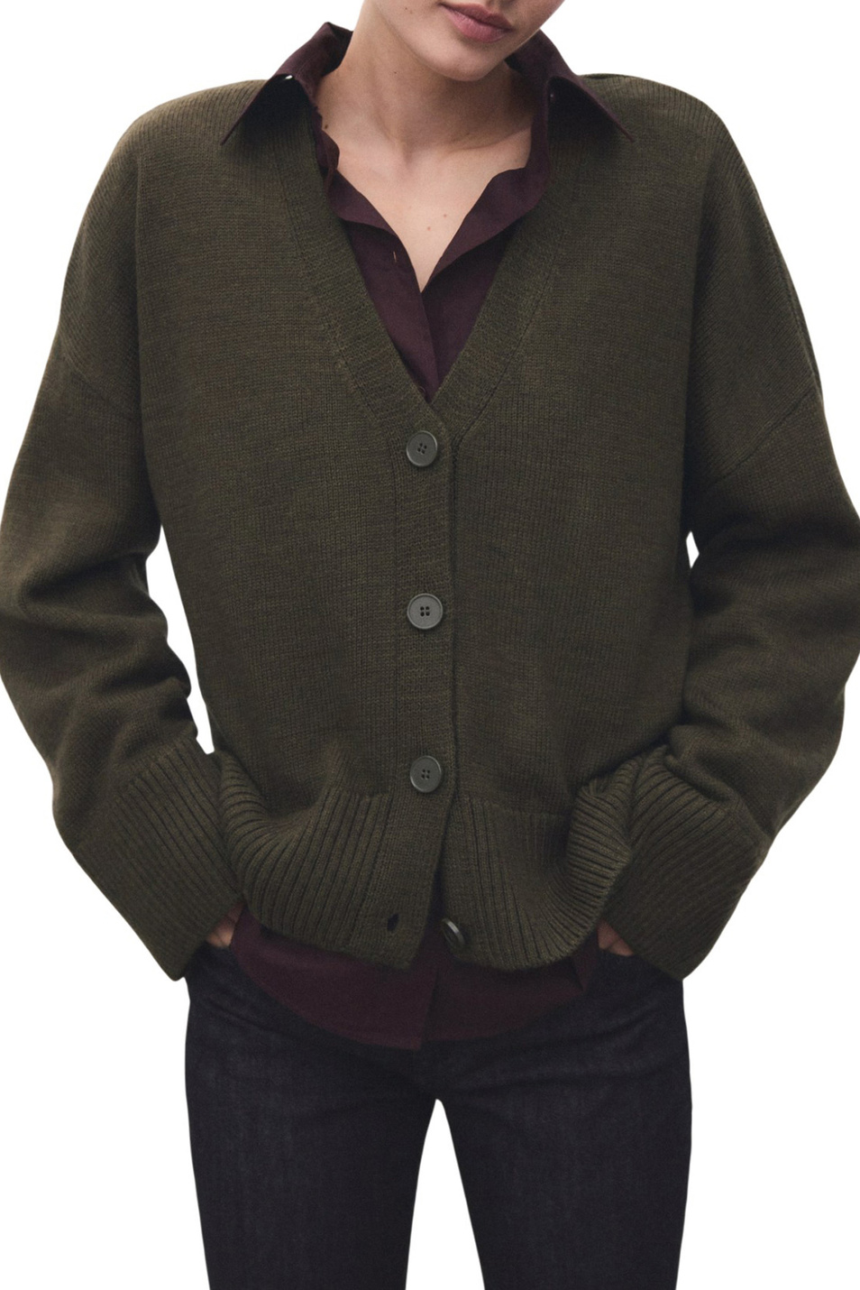 Женский Mango Кардиган ROGER свободного кроя (цвет ), артикул 17097812 | Фото 3