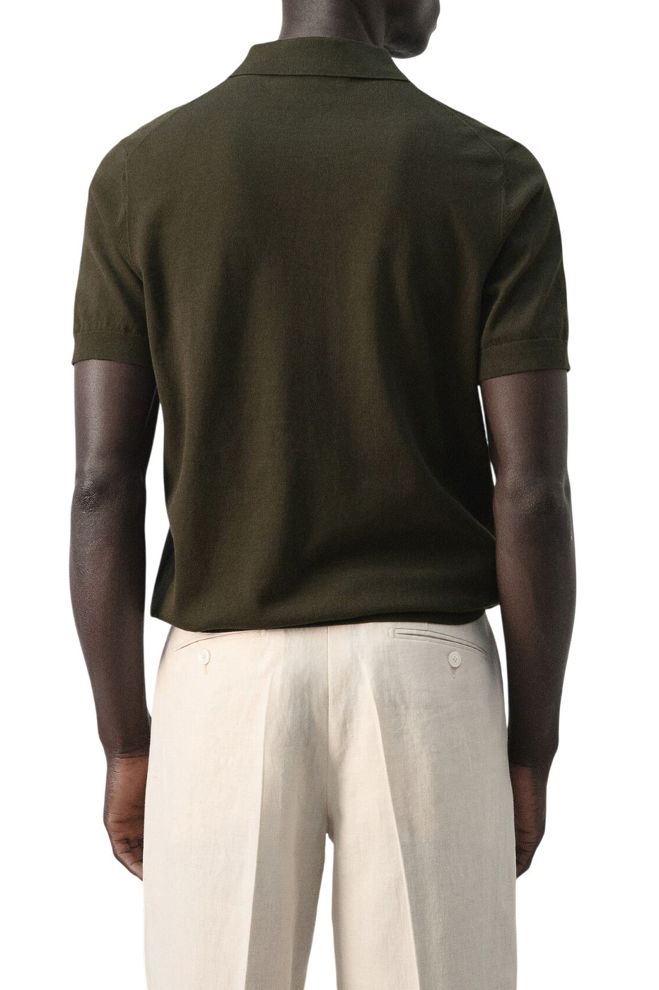 Мужской Mango Man Поло ARRAONA из хлопка (цвет ), артикул 27035945 | Фото 4