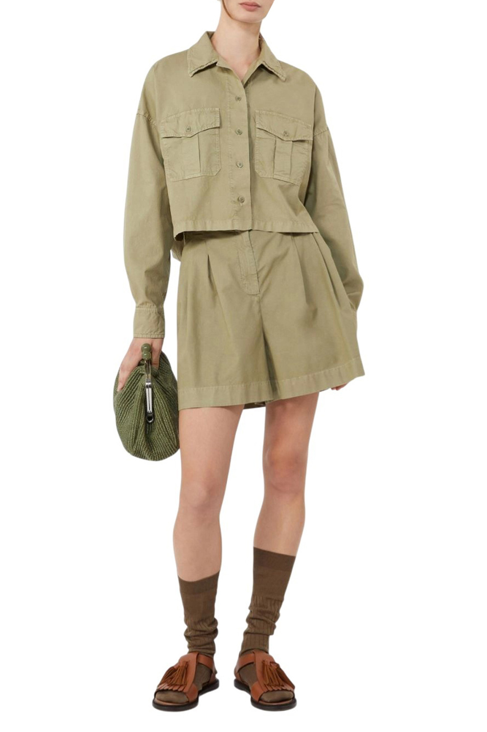 Женский Weekend Max Mara Шорты ARMONIA из хлопка (цвет ), артикул 2615141012 | Фото 2