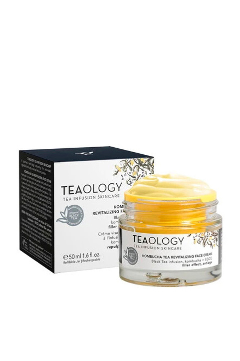 Не имеет пола Teaology Крем для лица восстанавливающий, антивозрастной, с филлер эффектом с настоем черного чая, чайного гриба Kombucha Tea Revitalizing Face Cream, 50 мл (цвет ), артикул T50505 | Фото 2