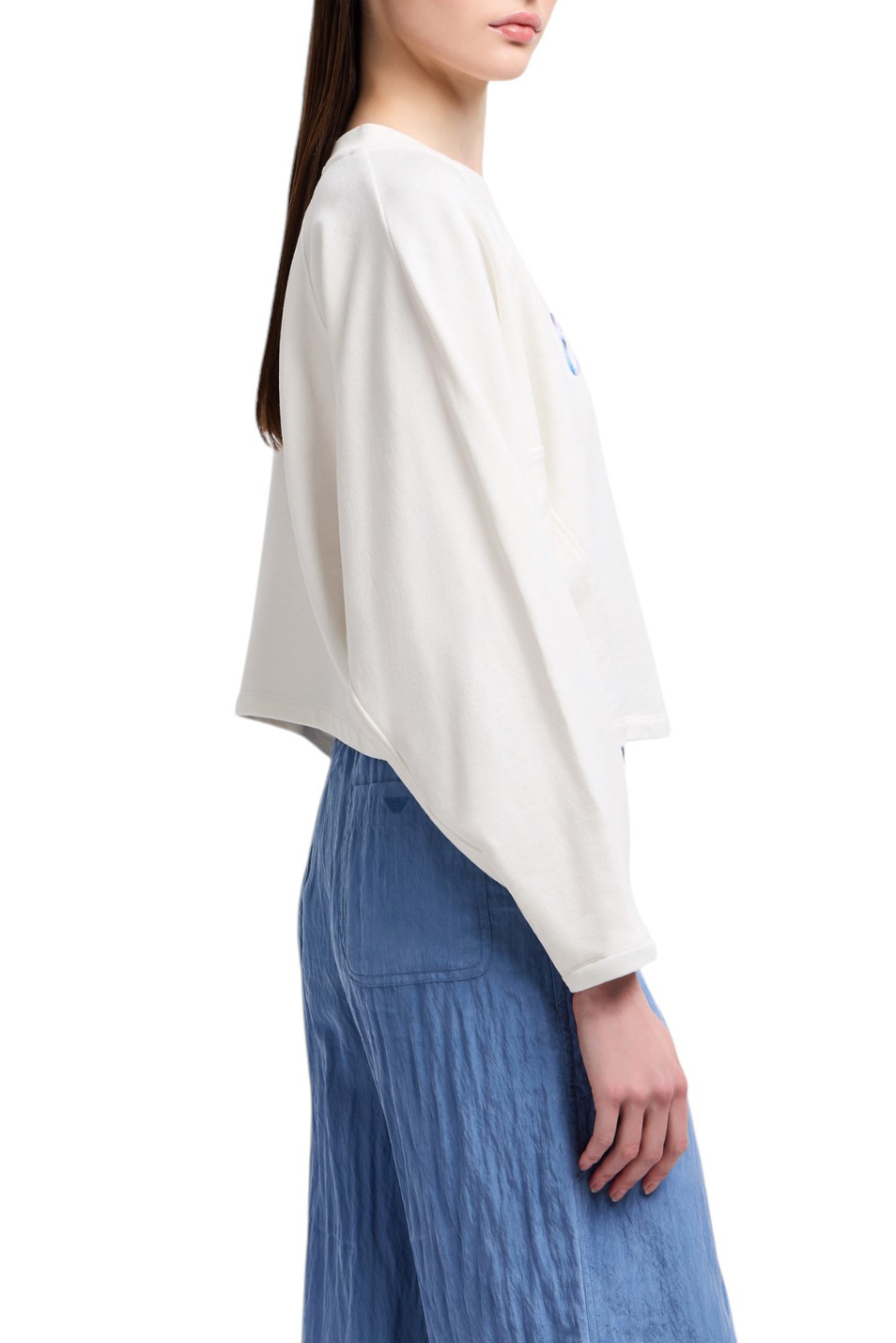 Женский Emporio Armani Свитшот из хлопка (цвет ), артикул EW000887-AF12538 | Фото 4