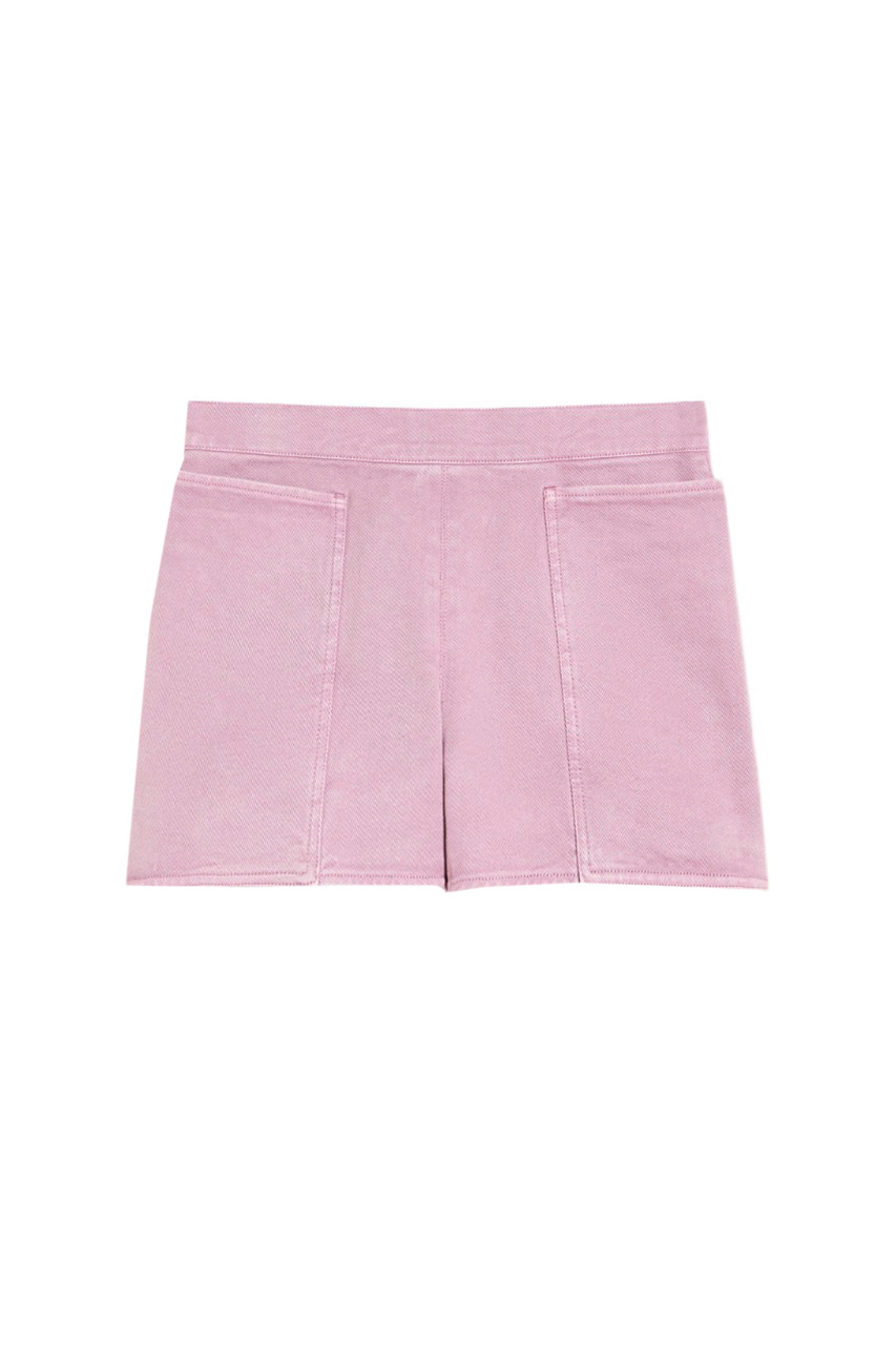 Шорты ALIBI джинсовые из натурального хлопка|Основной цвет:Розовый|Артикул:2411141053 | Фото 1