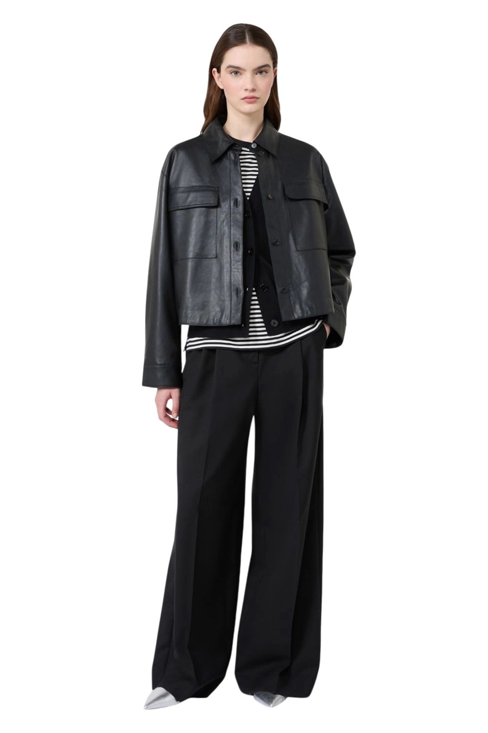 Женский Weekend Max Mara Куртка PIOVRA из натуральной кожи (цвет ), артикул 2625446021 | Фото 2