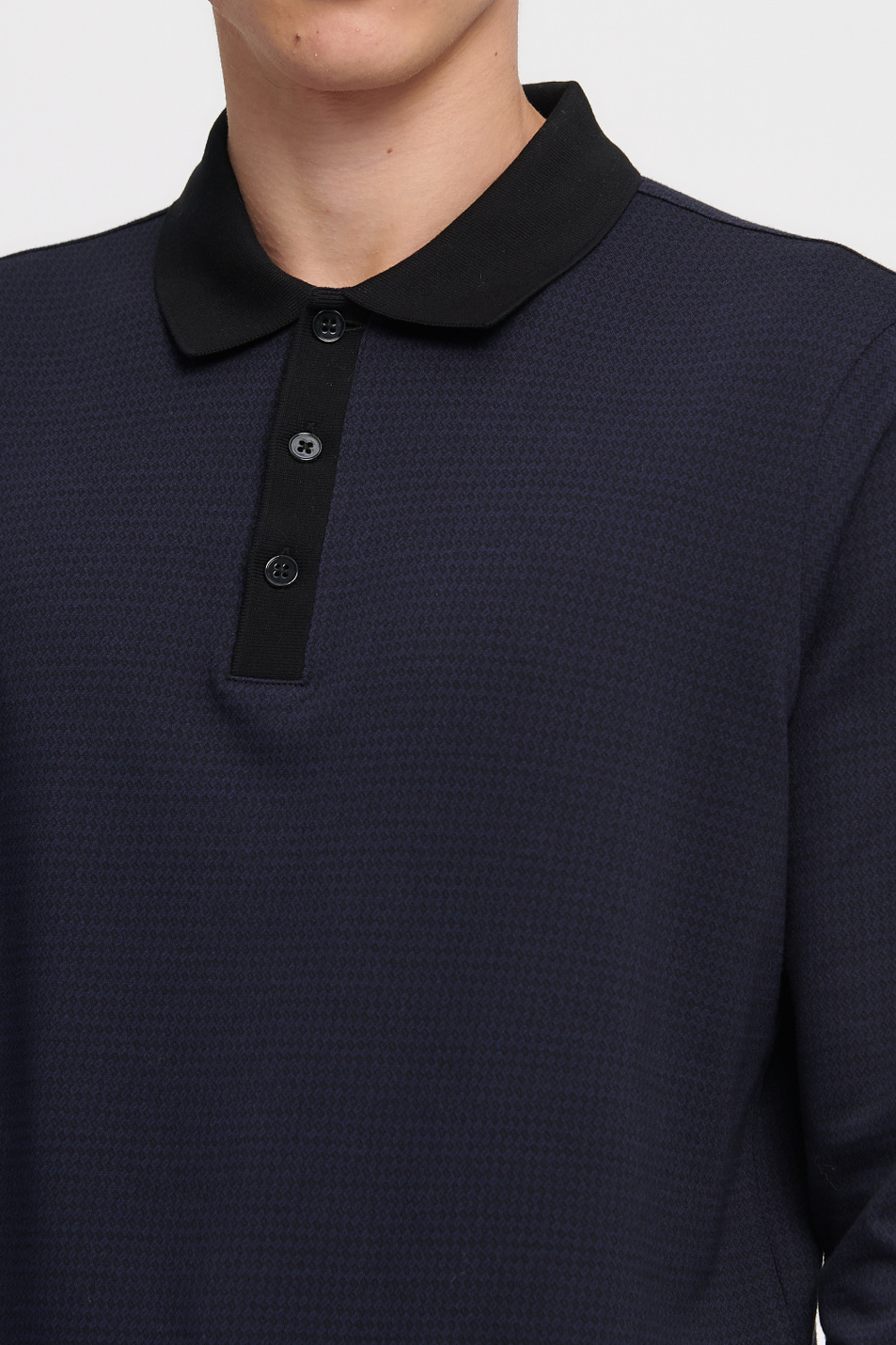Мужской Emporio Armani Рубашка-поло из натурального хлопка (цвет ), артикул 6H1F7T-1JJ5Z | Фото 4
