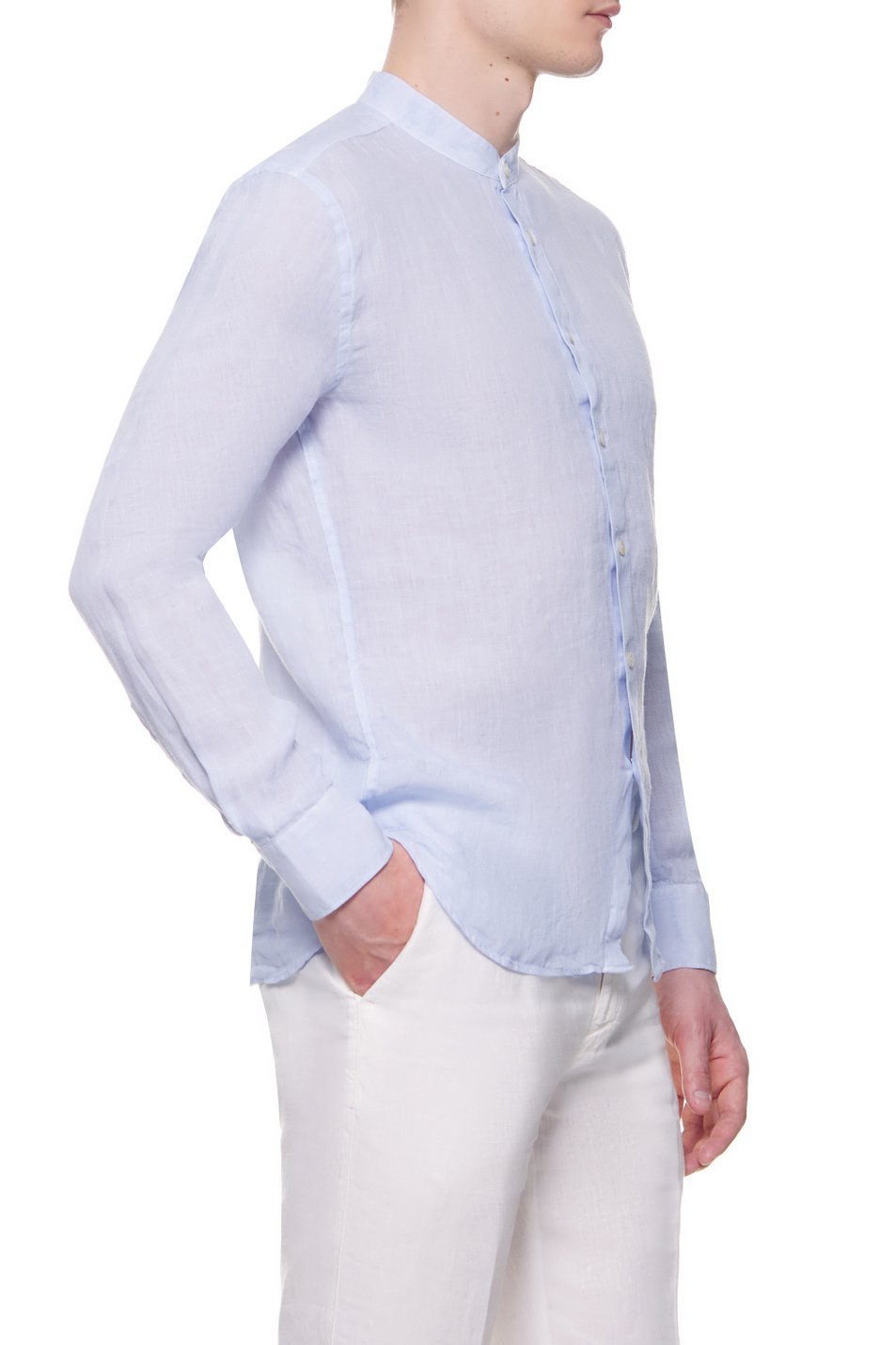 Мужской 120% Lino Рубашка из чистого льна (цвет ), артикул V0M11590000115S00 | Фото 3