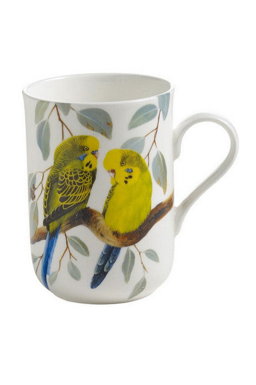 Кружка "Волнистые попугайчики", 330 мл|Основной цвет:Белый|Артикул:PBW1508 | Фото 1