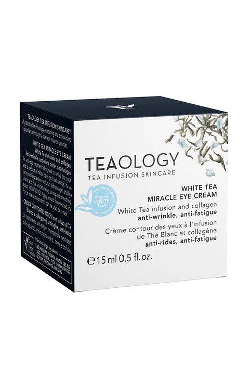 Не имеет пола Teaology Крем для кожи вокруз глаз против морщин и темных кругов под глазами с настоем белого чая и коллагеном White Tea Miracle Eye Cream, 15 мл (цвет ), артикул T50008 | Фото 2