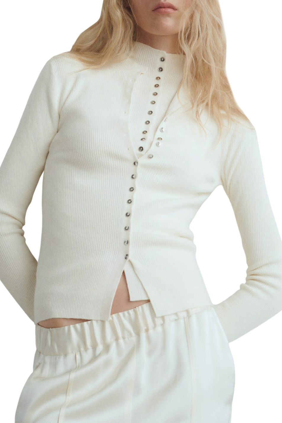 Женский Mango Кардиган TWENTIES в рубчик (цвет ), артикул 17055804 | Фото 3