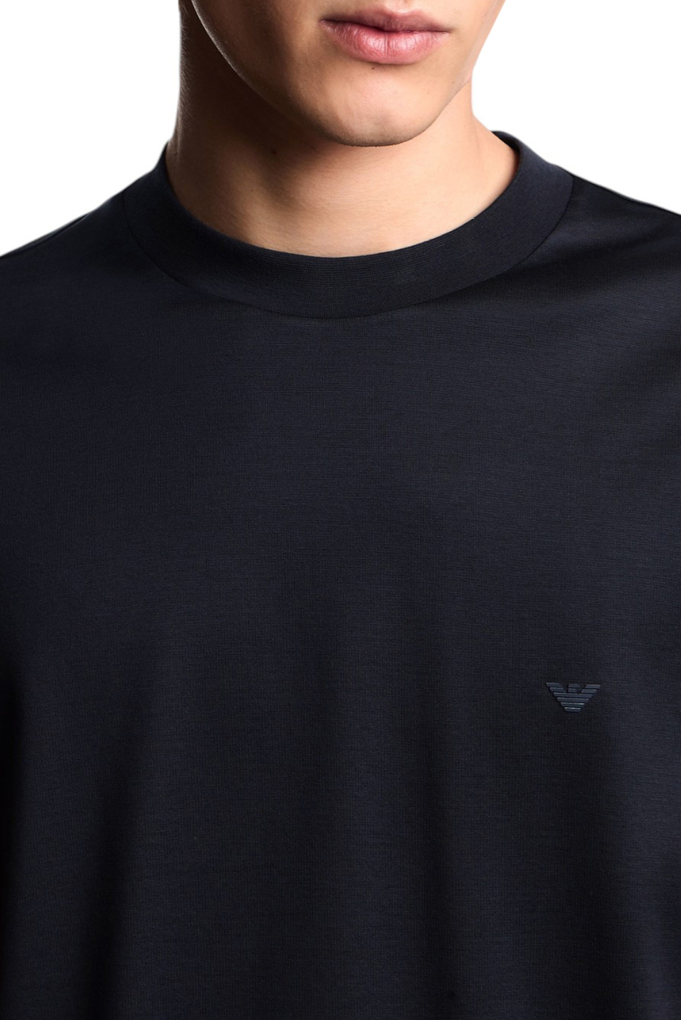 Футболка с логотипом|Основной цвет:Синий Мужской Emporio Armani Футболка с логотипом (цвет ), артикул EM003137-AF10761 | Фото 5