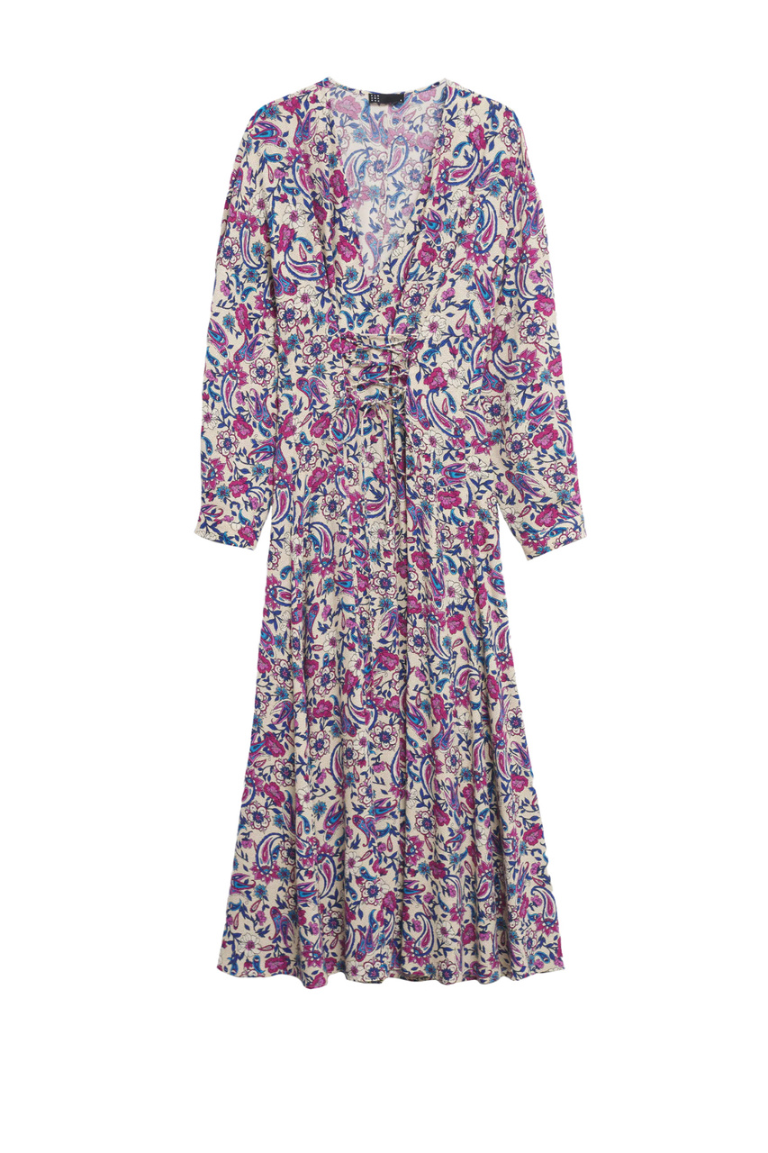 Платье CROSSER из вискозы с цветочным принтом|Основной цвет:Разноцветный|Артикул:17033792 | Фото 1