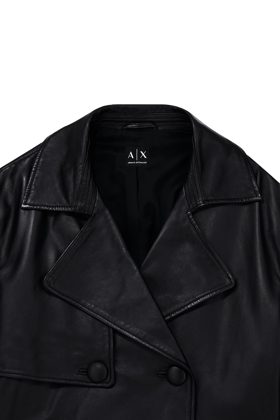 Куртка из натуральной кожи|Основной цвет:Черный Женский Armani Exchange Куртка из натуральной кожи (цвет ), артикул XW002438-AF25764 | Фото 6