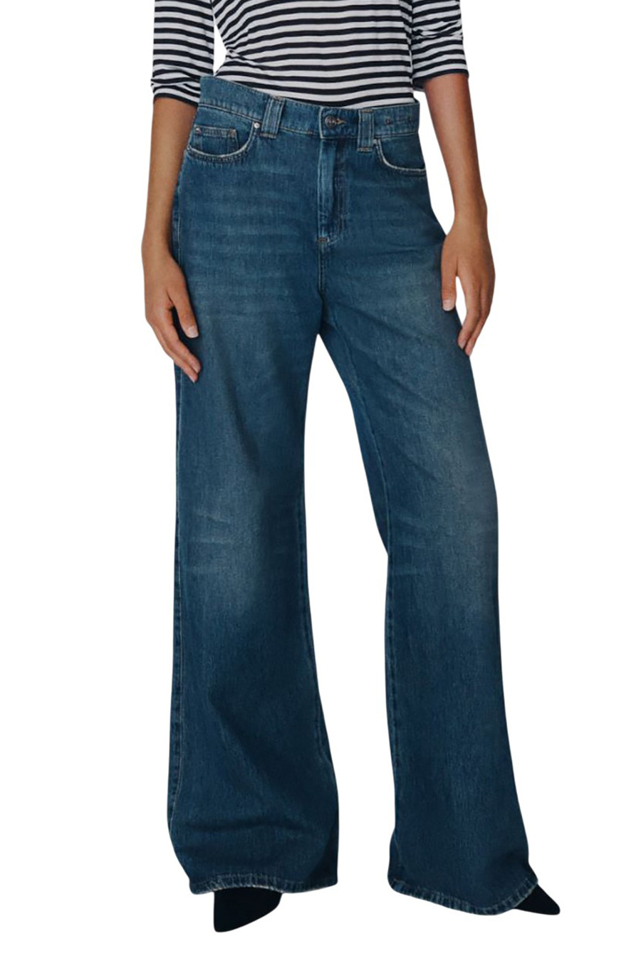 Женский MARELLA Джинсы MLSWLEG из хлопка (цвет ), артикул 2613181014 | Фото 3