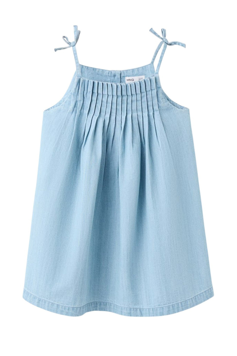 Девочкам Mango Kids Сарафан джинсовый PLEAT (цвет ), артикул 27078273 | Фото 1
