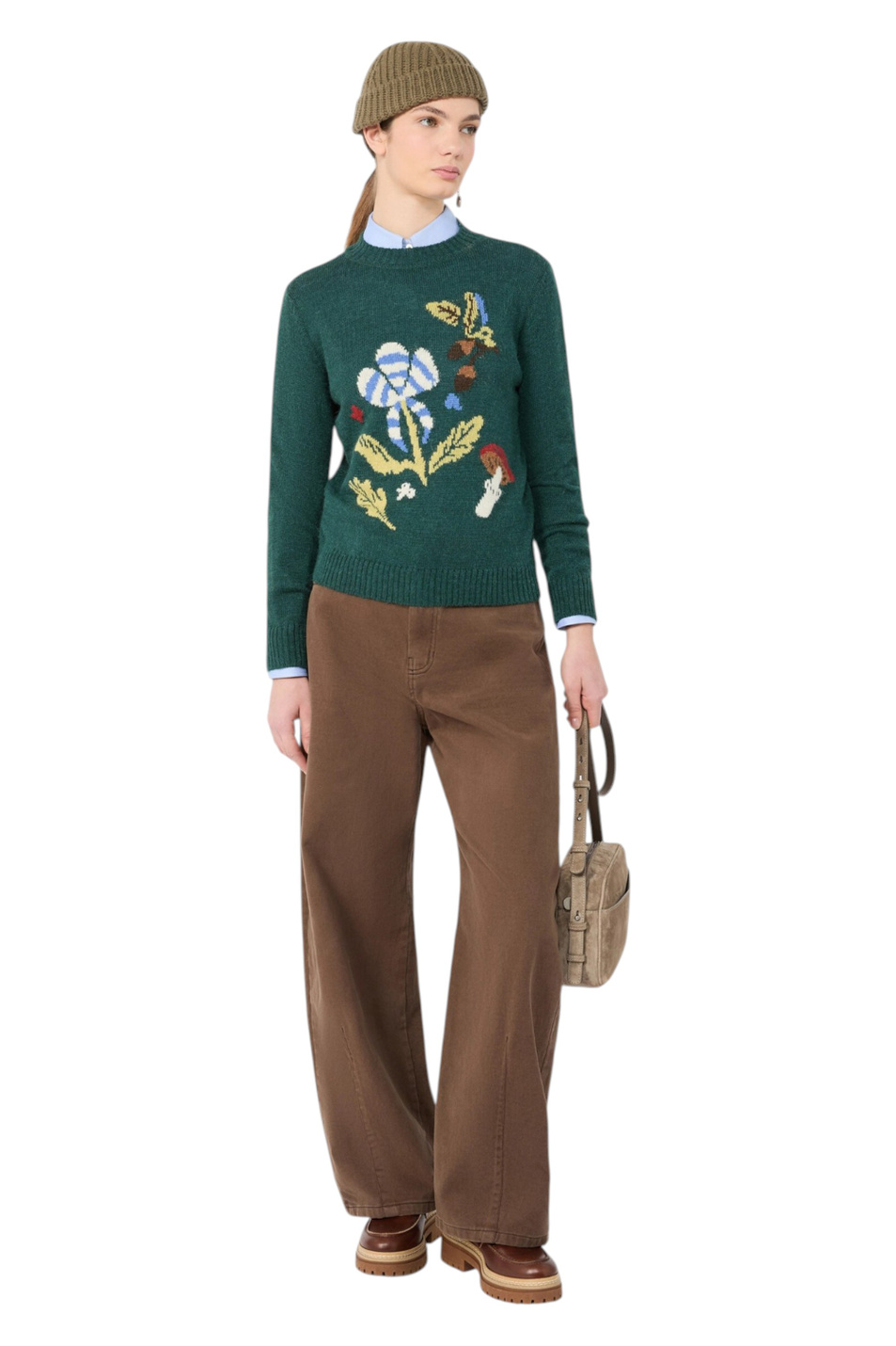 Женский Weekend Max Mara Джинсы ORDINE из хлопка (цвет ), артикул 2625136072 | Фото 2