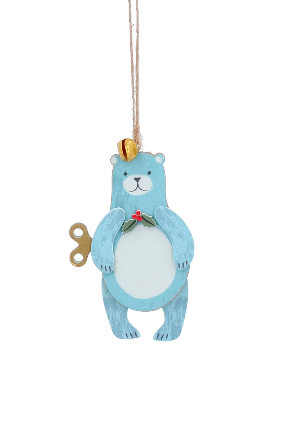 Не имеет пола Gisela Graham Елочная игрушка "Медведь с ключиком", 9 см (цвет ), артикул 14647_1 | Фото 1