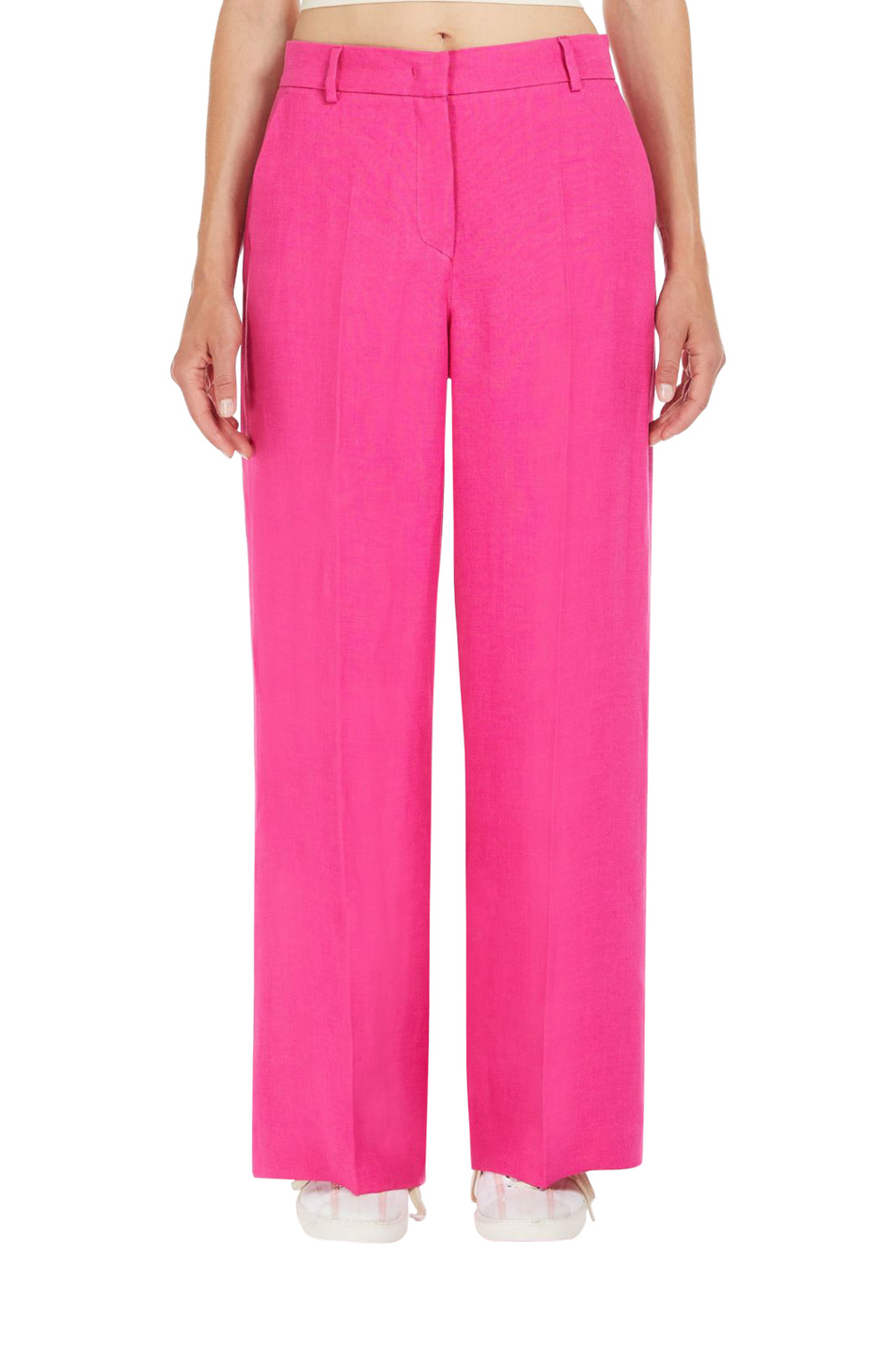 Женский Weekend Max Mara Брюки MALIZIA из чистого льна (цвет ), артикул 2415131022 | Фото 3