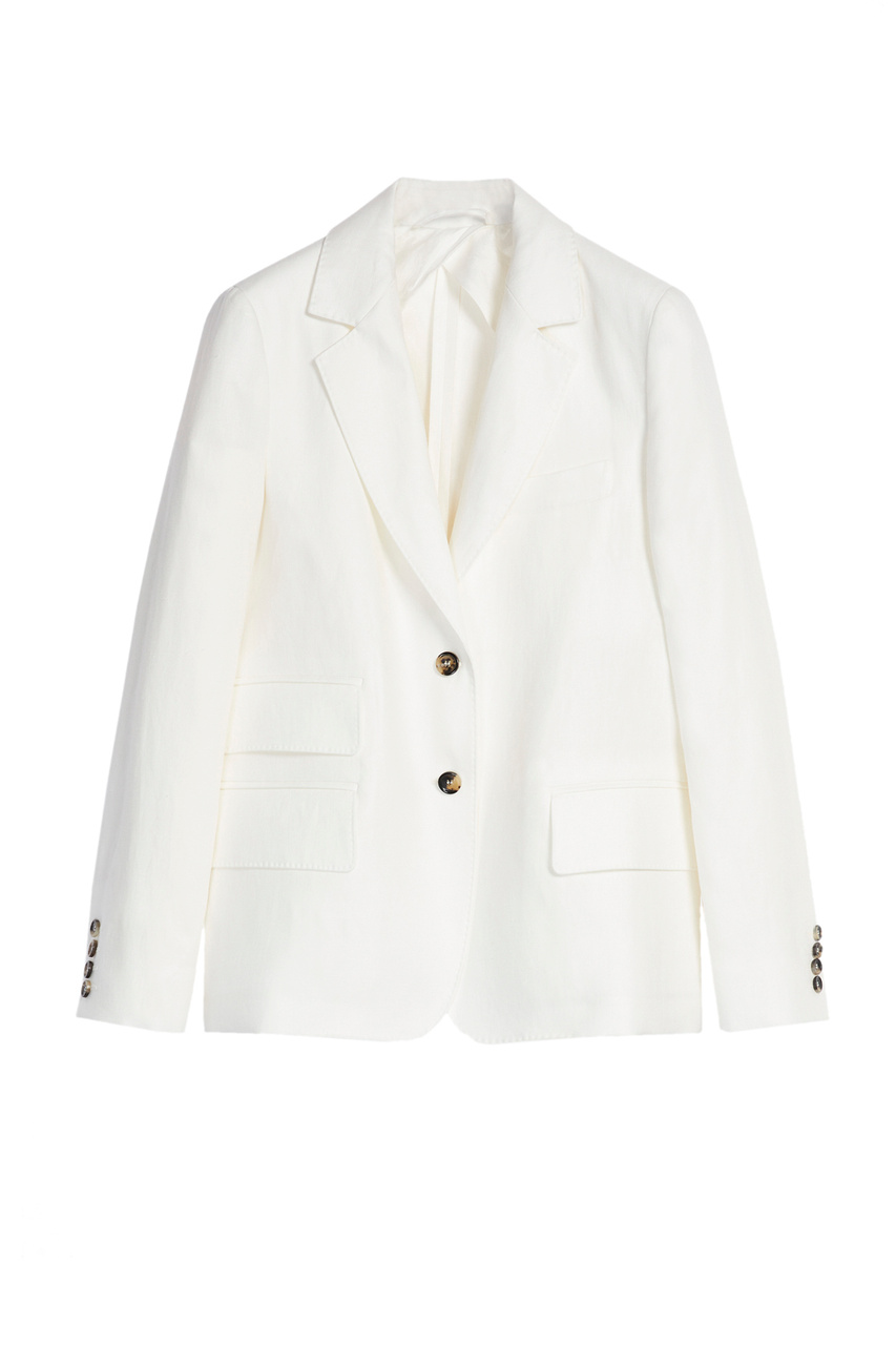 Льняной пиджак DIMITRI|Основной цвет:Белый|Артикул:10410322 | Фото 1