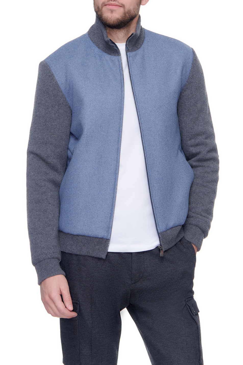 Мужской Corneliani Толстовка на молнии из шерсти и кашемира (цвет ), артикул 88LM59-1820165 | Фото 1